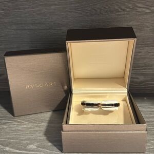 Bvlgari
18K Ceramic B.Zero1 Bangle Bracelet
Rose Gold/Black
Serial: #LE****